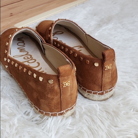 Sam Edelman Koda Cognac Brown Suede Espadrilles Size 7.5 EUC - Picture 4 of 11